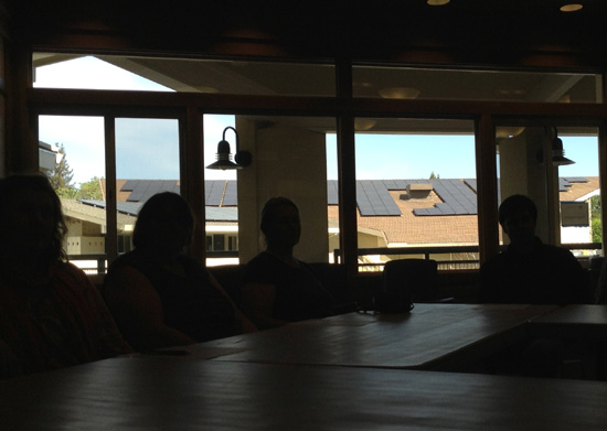 Solar panels on the roof (Church)